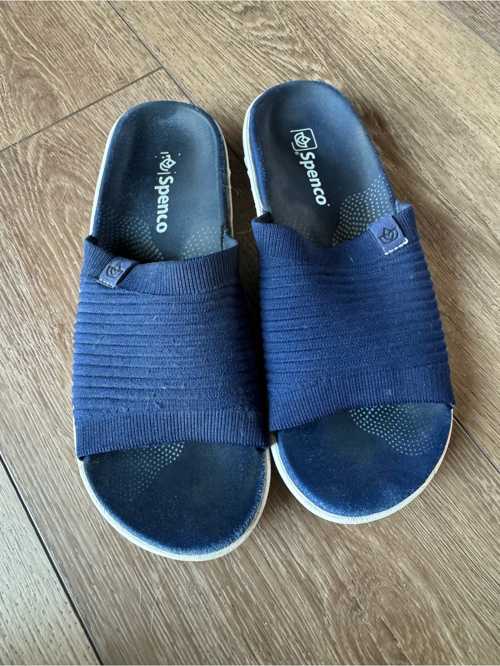 Spenco Astoria Orthotic Slide Sandals - Navy / Patriot Blue